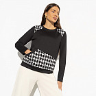 Свитшот женский комбинированный Любить разрешено