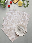 Комплект салфеток «Beige jacquard»