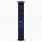 Ремешок для Apple Watch 49mm Blue Trail Loop - S/M - Natural Titanium Finish