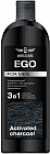 Шампунь-гель для душа для мужчин 3 в 1 «Черный уголь»