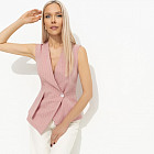 Жилет женский приталенного силуэта «Стильный лидер»