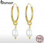 Серьги из серебра «Королевский жемчуг»