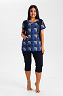 Комплект женский из туники и облегающих бридж