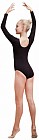 Купальник гимнастический с длинным рукавом