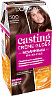 Краска-уход для волос стойкая «Casting Creme Gloss» без аммиака, оттенок 500 Светлый каштан
