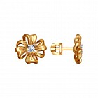 Серьги из золоченого серебра