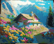 Отзыв на Картина по номерам «Домик в горах» от Галина Васильевна