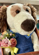 Отзыв на Игрушка мягкая «Собака Бартоломей в комбинезоне с букетом» от Ирина