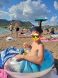 Отзыв на Надувной круг для плавания прозрачный с ручками от Marina