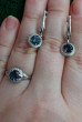 Отзыв на Кольцо из серебра с синим топазом и фианитами от Натали