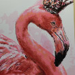 Отзыв на Мозаика алмазная «Розовый фламинго в короне» от Tanya