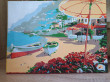 Отзыв на Холст с красками по номерам «Кафе и лодки на морском берегу» от Айгуль 