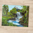 Отзыв на Картина по номерам «Таёжный водопад» от Александра
