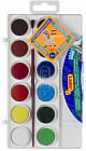 Акварель с кистью (12 цветов)