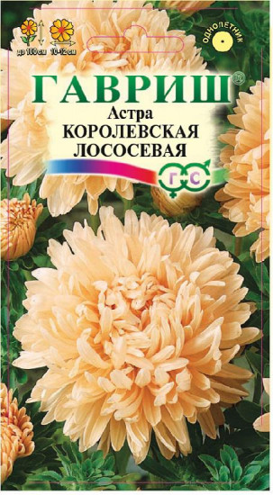 Семена. Астра «Королевская лососевая», 0,3 г