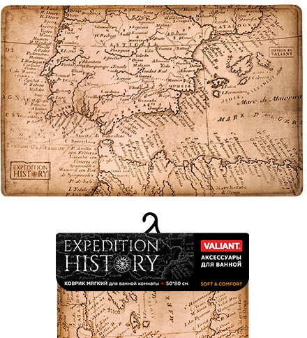 Коврик для ванной (50х80 см) | Expedition History | Valiant