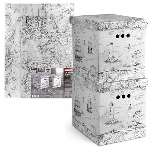 Короб картонный (2 шт), складной, большой | Expedition | Valiant