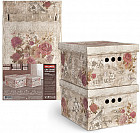 Короб картонный «Vintage Flowers» (2 шт), складной, малый