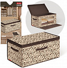 Короб стеллажный с крышкой, откидная стенка