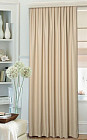 Штора (блэкаут, однотонный бежевый, 200 х 270)