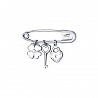 Брошь-булавка из серебра