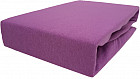 Трикотажная простыня на резинке (1,5-спальная, 90x200+27 см), цвет лиловый
