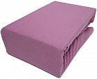 Трикотажная простыня на резинке (евро, 180х200+27 см), цвет фиолетовый