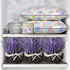 Подушка и саше «Lavender» (силиконовое волокно, 50х70 см)