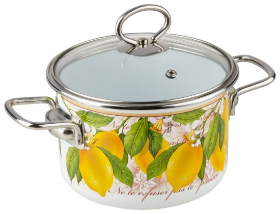 Кастрюля эмалированная «Limon»
