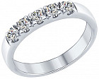 Кольцо из серебра со Swarovski Zirconia