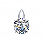 Подвеска из серебра с фианитом