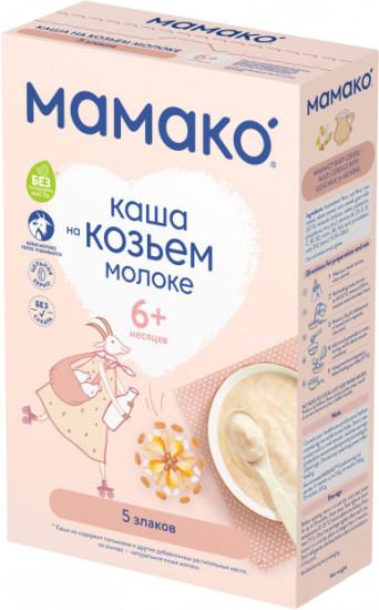 Каша на козьем молоке «5 злаков»