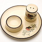 Подставка для яйца с солонкой «Снегирь»