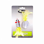 Игрушка для кошек «Мышка и мячик с перьями», 5×4 см