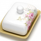 Масленка с крышкой «Пионы»