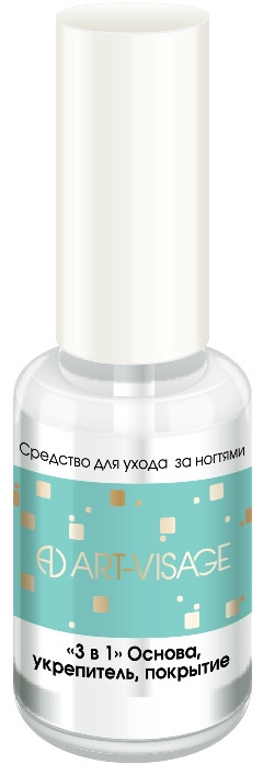 Средство по уходу за ногтями «3-в-1: основа, укрепитель, покрытие» | Средства по уходу за ногтями | Art-Visage