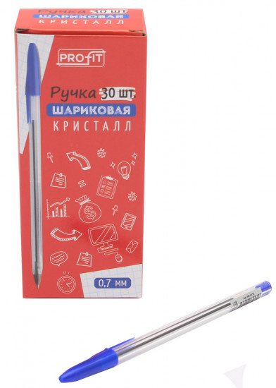 Ручка шариковая «Кристалл», синяя