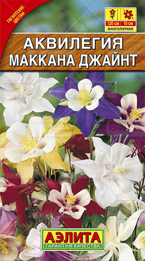 Семена. Аквилегия «Маккана Джайнт» (смесь) 0,1 г