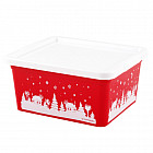 Коробка для мелочей «Зима» (1,9 л), цвет в ассортименте