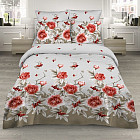 Комплект постельного белья «Пион и барбарис» (арт. 3442/2, 1,5-спальный, бязь, 2 наволочки 70х70)