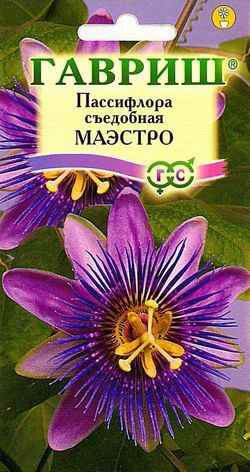 Семена. Пассифлора съедобная «Маэстро», 5 шт