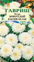 Астра «Эрфуртский карлик», белая, 0,3 г