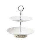 Фруктовница 2-х ярусная «Вуаль» (38 см)