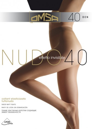 Колготки без трусиков «Nudo 40» (nero, 40 DEN)