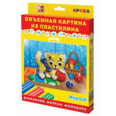 Объемная картина из пластилина «Мурзик»