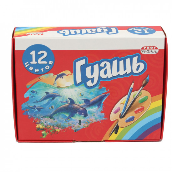 Гуашь (12 цветов)