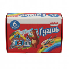 Гуашь (6 цветов)