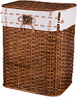 Корзина для белья с крышкой и чехлом (59х49х36 см)