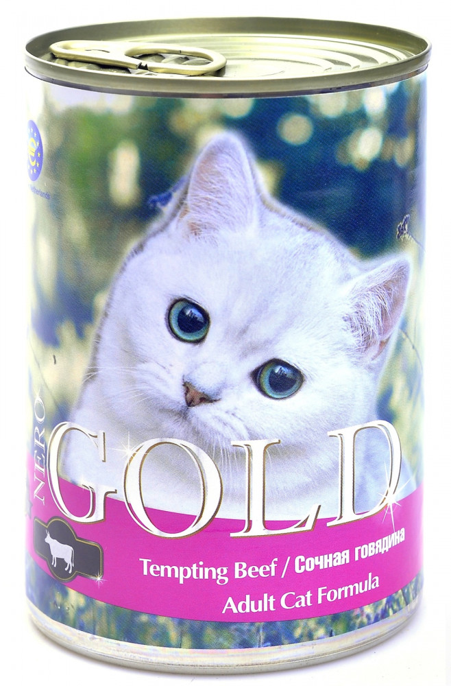 Кусочки в желе для кошек «Сочная говядина» (410 гр) | Nero Gold
