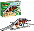 Конструктор Duplo 10872 Железнодорожный мост и рельсы. Train Bridge and Tracks